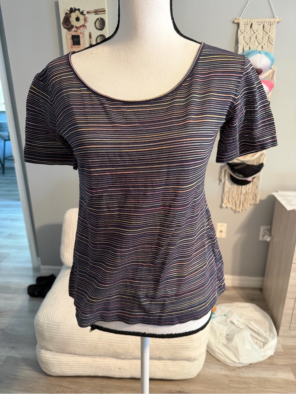 Missoni sport stripe top size 42 6 or small
